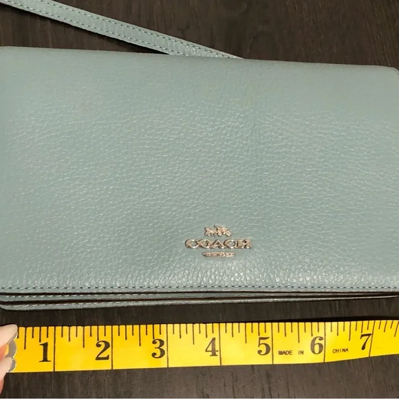Coach Blue Leather Crossbody Bag - Picture 7 of 10